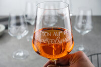 Stielglas | mit lustigen Sprüchen | 0,4 l | Holy Aperoli