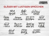 Stielglas | mit lustigen Sprüchen | 0,4 l | Holy Aperoli