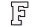 Frottee Buchstabe A-Z | Weiß, Schwarz | 9,5 cm hoch | Aufnäher Patch F