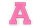 Frottee Buchstaben Aufnäher A-Z | Rosa, Pink, Weiß | 9,5 cm hoch | Varsity Letter A