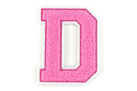 Frottee Buchstaben Aufnäher A-Z | Rosa, Pink,...