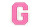 Frottee Buchstaben Aufnäher A-Z | Rosa, Pink, Weiß | 9,5 cm hoch | Varsity Letter G