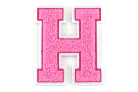 Frottee Buchstaben Aufnäher A-Z | Rosa, Pink,...