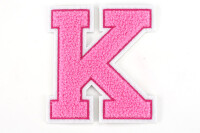 Frottee Buchstaben Aufnäher A-Z | Rosa, Pink,...