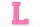 Frottee Buchstaben Aufnäher A-Z | Rosa, Pink, Weiß | 9,5 cm hoch | Varsity Letter L