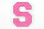 Frottee Buchstaben Aufnäher A-Z | Rosa, Pink, Weiß | 9,5 cm hoch | Varsity Letter S