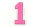 Frottee Aufnäher Zahl 0-9 | Rosa, Pink, Weiß | 9,5 cm hoch | Varsity Number 1