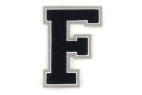 Frottee Aufnäher Buchstabe A-Z | Schwarz,...
