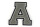 Frottee Buchstabe Aufnäher A-Z | Grau, Weiß, Schwarz | 9,5 cm hoch | Varsity Letter A