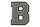Frottee Buchstabe Aufnäher A-Z | Grau, Weiß, Schwarz | 9,5 cm hoch | Varsity Letter B