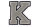 Frottee Buchstabe Aufnäher A-Z | Grau, Weiß, Schwarz | 9,5 cm hoch | Varsity Letter K