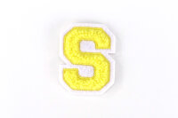 Buchstaben Aufnäher klein 4,2 cm hoch | Gelb,...