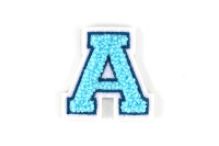 Kleiner Buchstaben Aufnäher 4,2 cm hoch | Frottee...