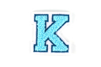 Kleiner Buchstaben Aufnäher 4,2 cm hoch | Frottee...
